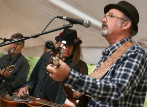 Wheatland Music Festival 2015 Charlie Walmsley at the Song Tent with Mark Schrock and Drew Howard